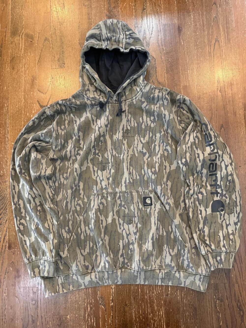 Carhartt Loose Fit Bottomland Camo Pullover Hoodie 2XL